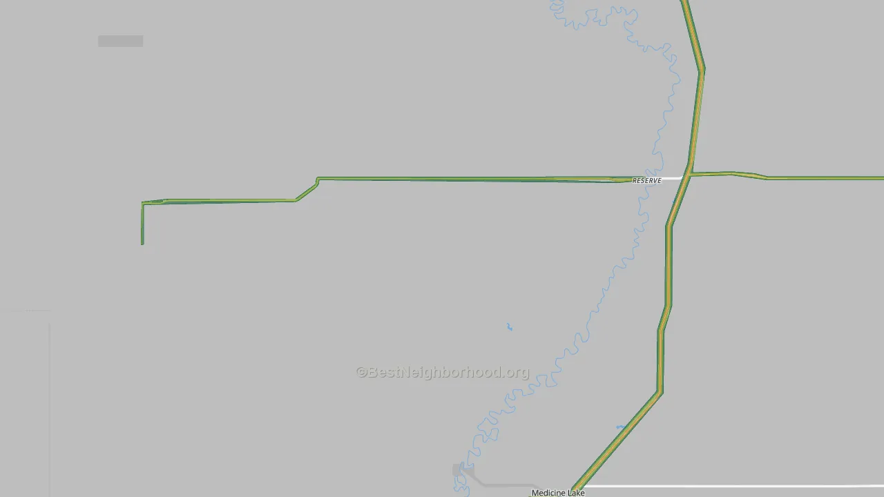 59258, MT Map of Noise Levels in 59258