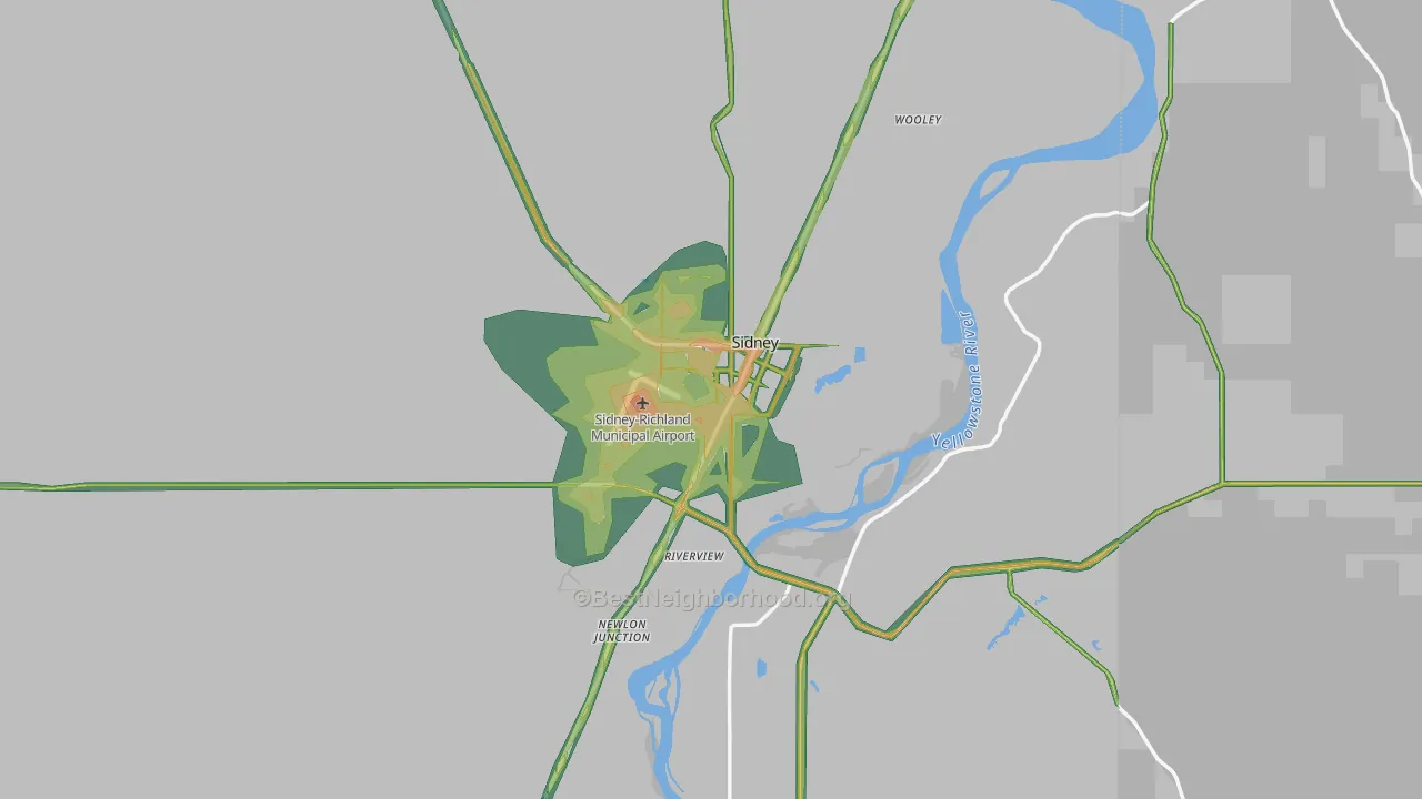59270, MT Map of Noise Levels in 59270