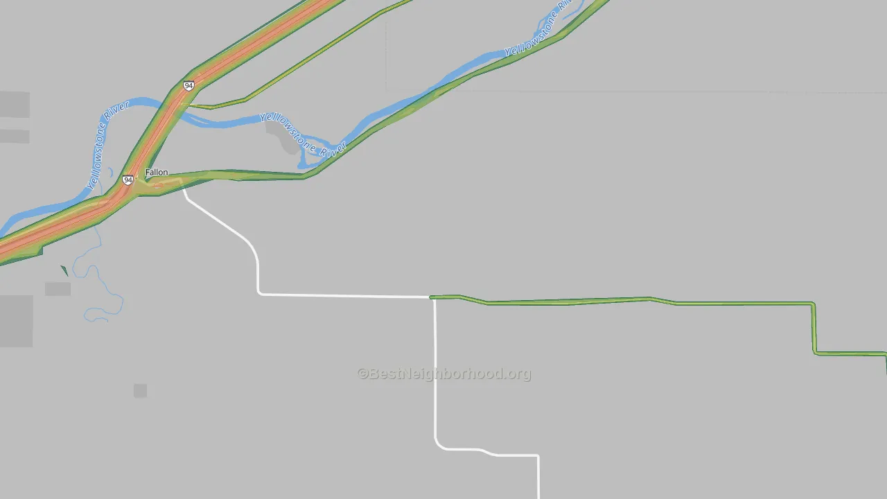 59326, MT Map of Noise Levels in 59326