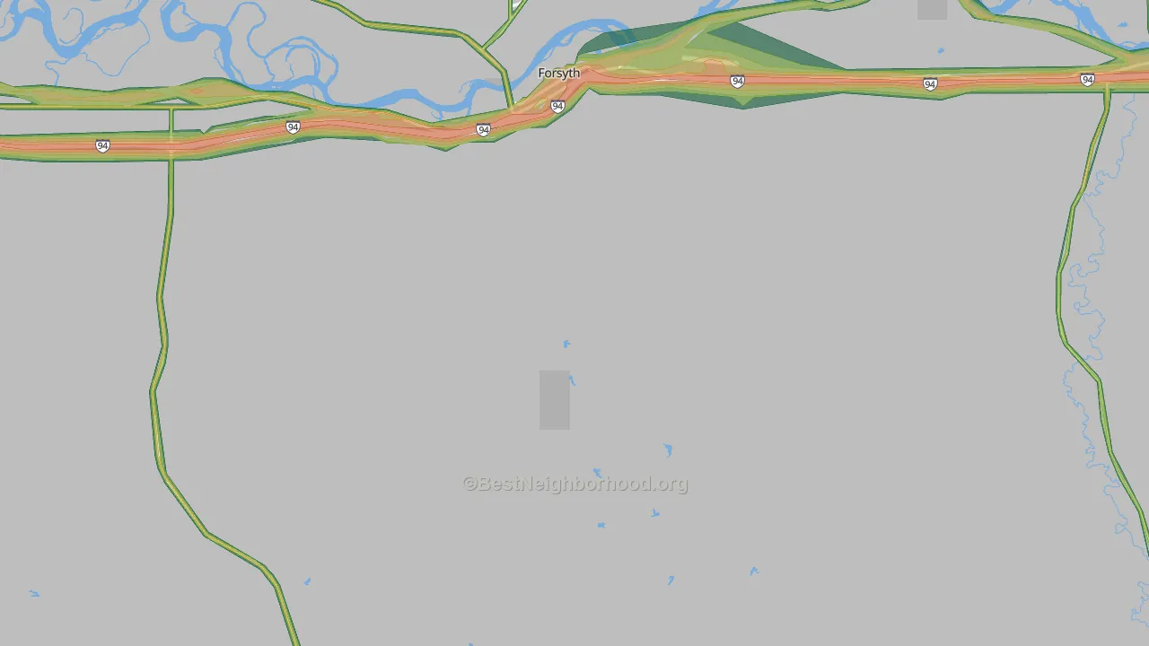 59327, MT Map of Noise Levels in 59327