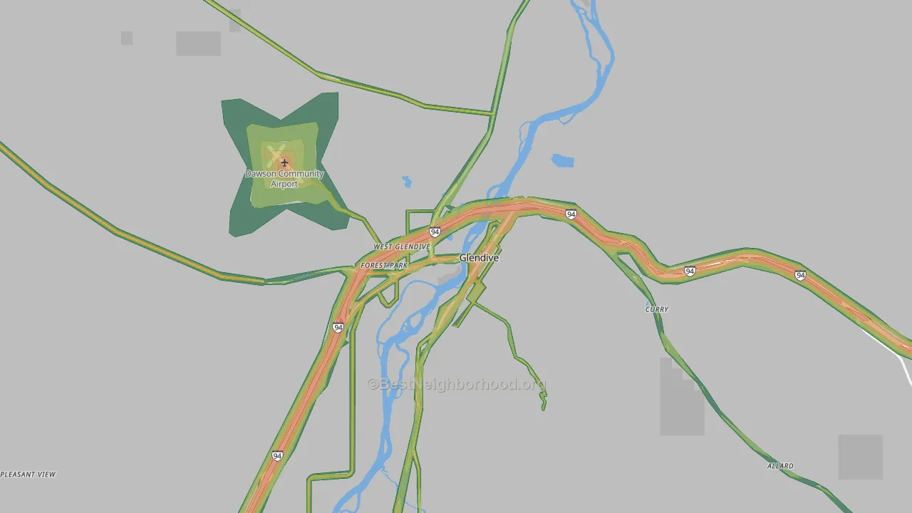 59330, MT Map of Noise Levels in 59330