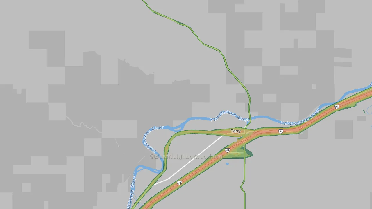59349, MT Map of Noise Levels in 59349