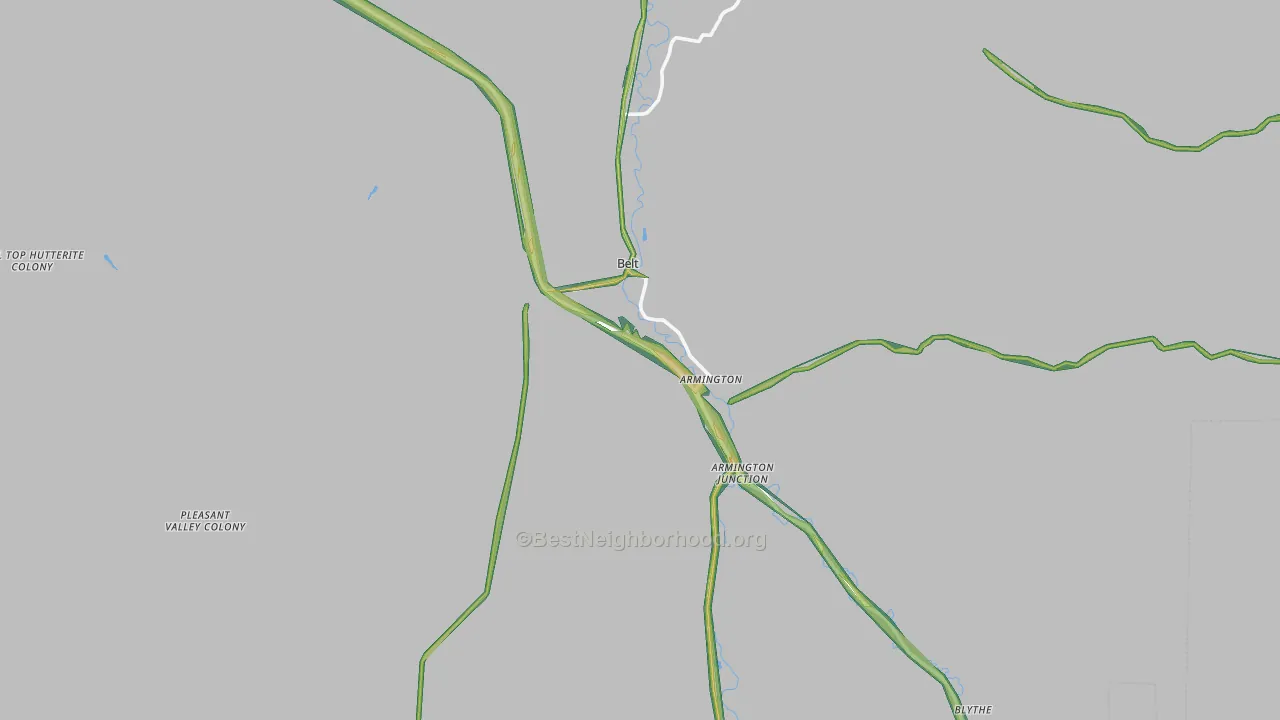 59412, MT Map of Noise Levels in 59412
