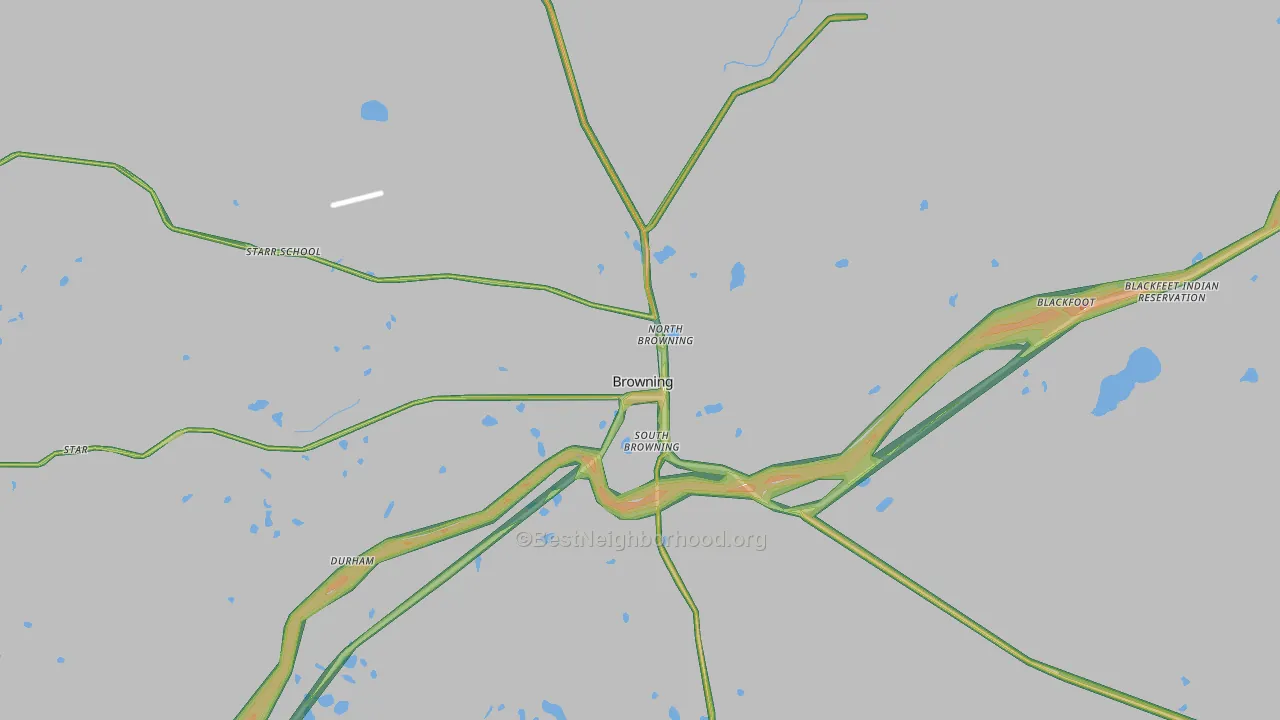 59417, MT Map of Noise Levels in 59417