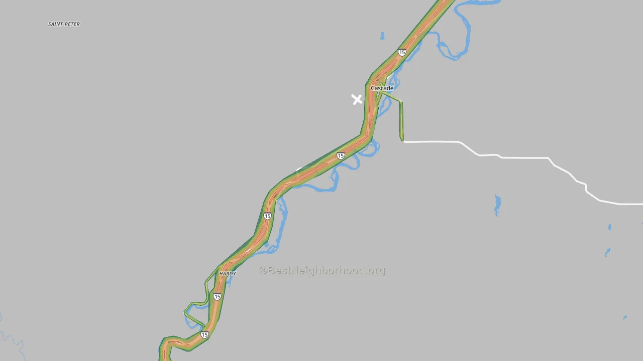 59421, MT Map of Noise Levels in 59421