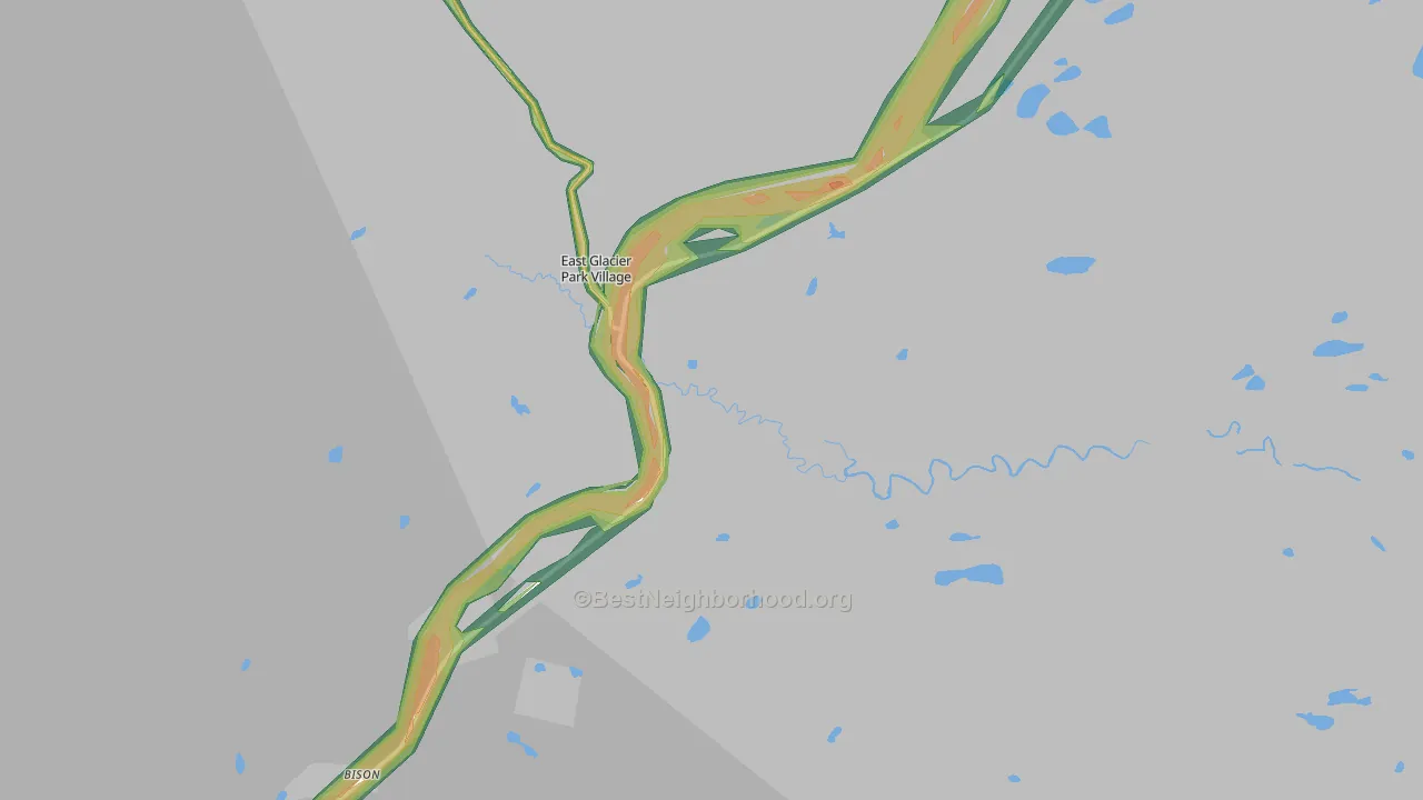 59434, MT Map of Noise Levels in 59434