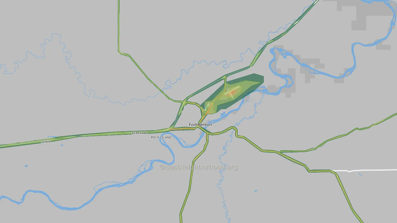 59442, MT Map of Noise Levels in 59442