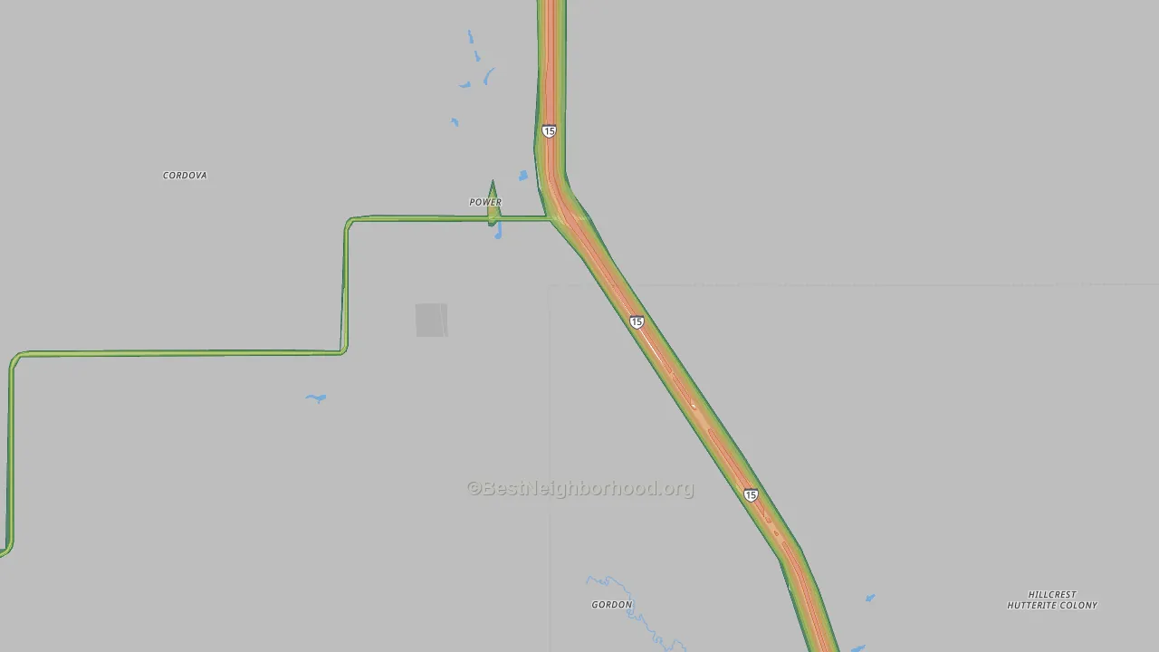 59468, MT Map of Noise Levels in 59468