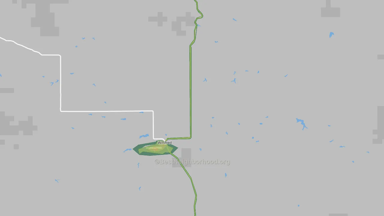 59489, MT Map of Noise Levels in 59489