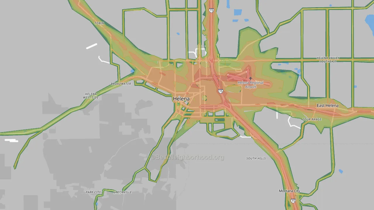 59601, MT Map of Noise Levels in 59601