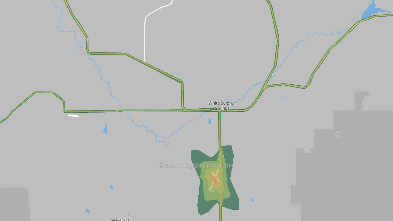 59645, MT Map of Noise Levels in 59645