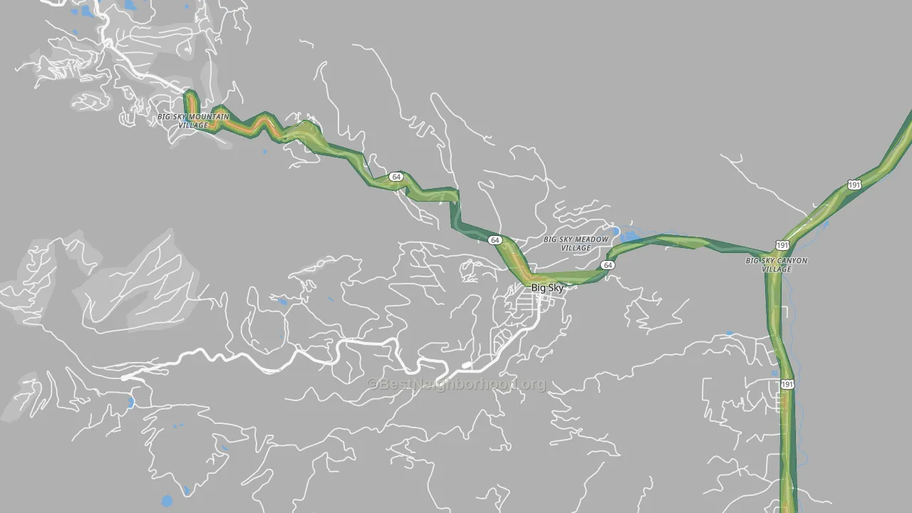 59716, MT Map of Noise Levels in 59716