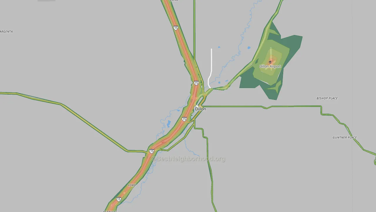 59725, MT Map of Noise Levels in 59725