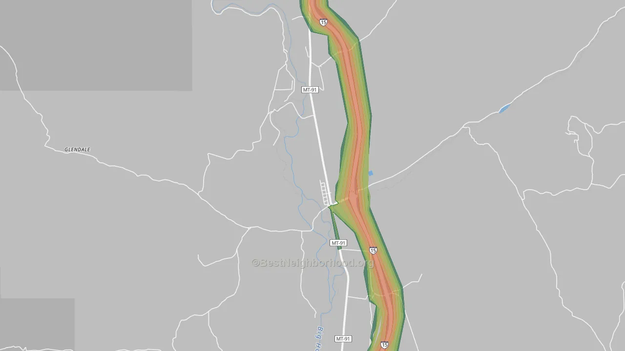59743, MT Map of Noise Levels in 59743