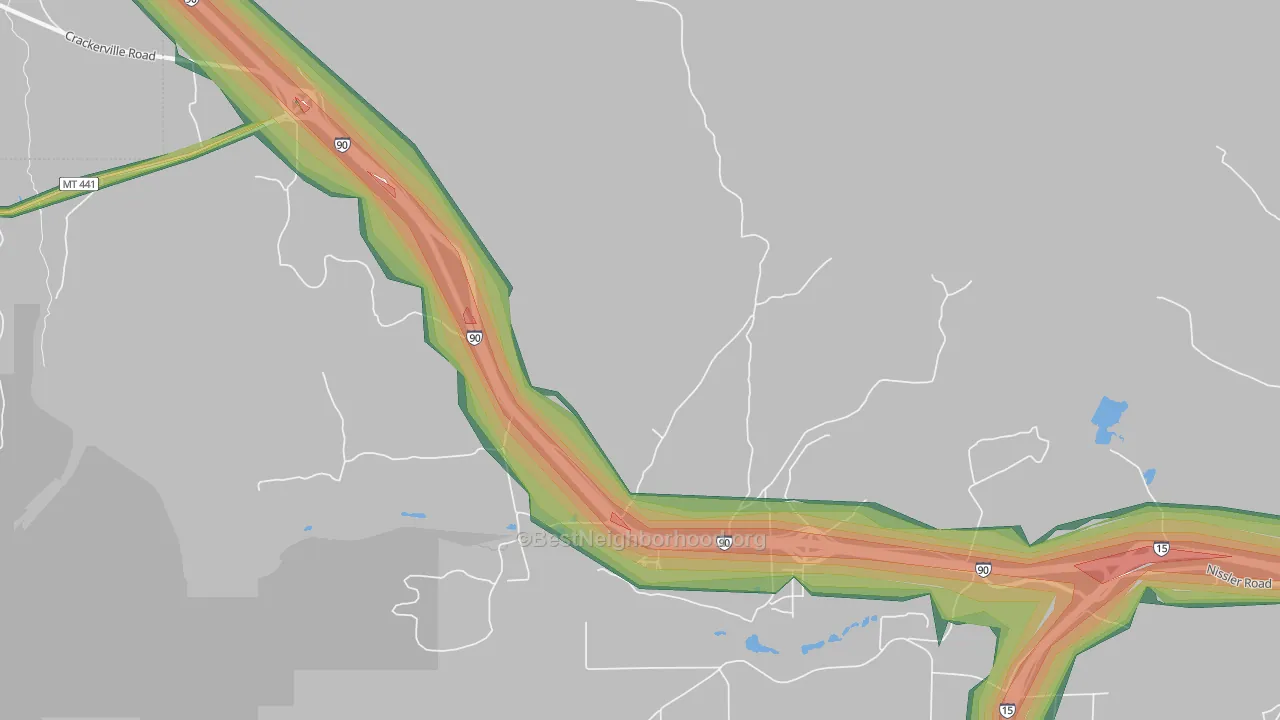 59748, MT Map of Noise Levels in 59748