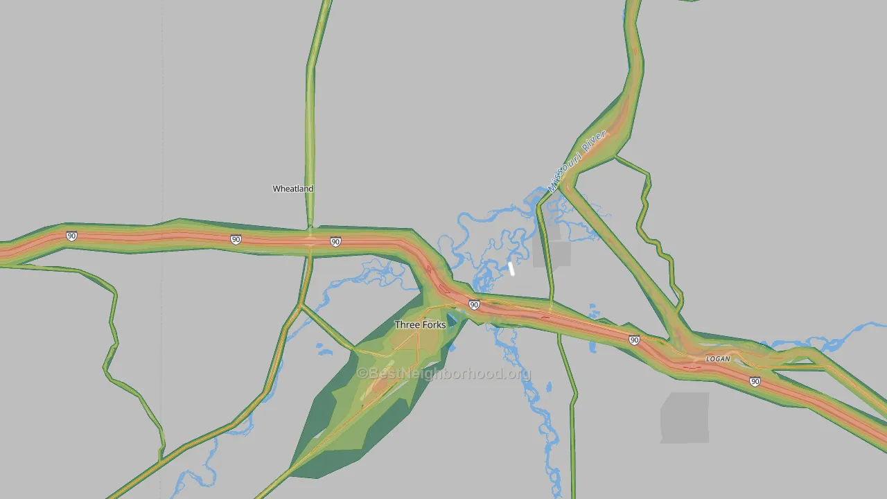 59752, MT Map of Noise Levels in 59752