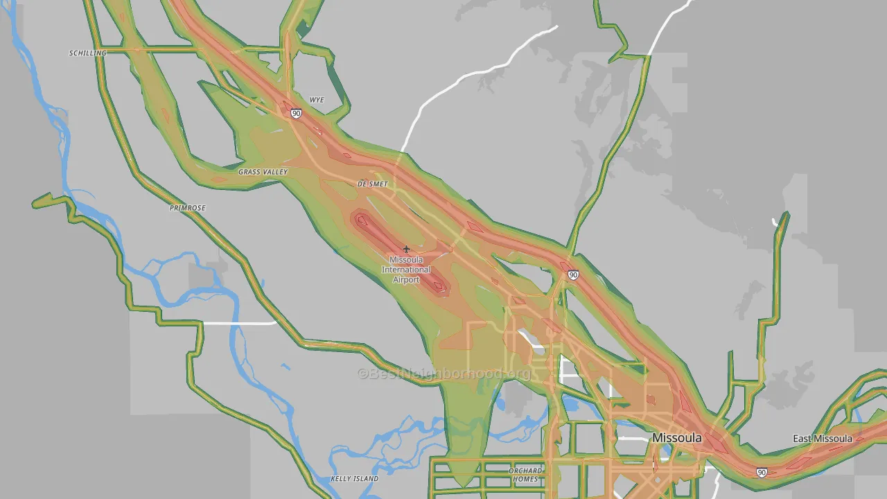 59808, MT Map of Noise Levels in 59808