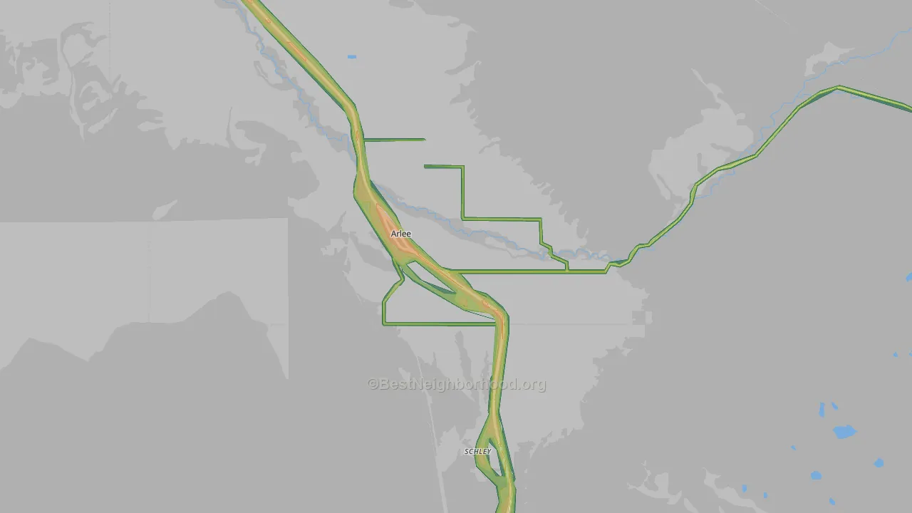 59821, MT Map of Noise Levels in 59821