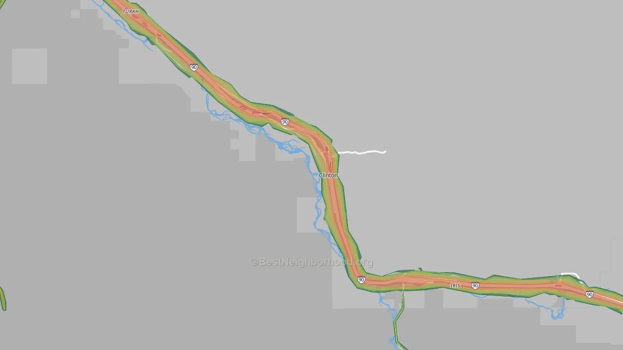 59825, MT Map of Noise Levels in 59825