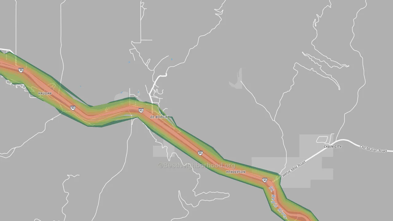 59830, MT Map of Noise Levels in 59830