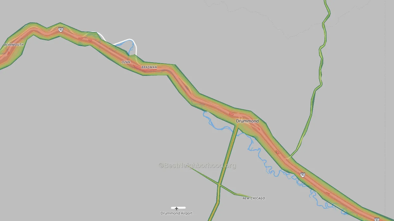 59832, MT Map of Noise Levels in 59832