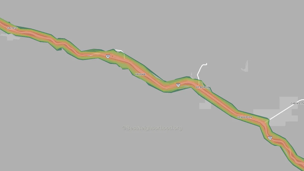 59842, MT Map of Noise Levels in 59842