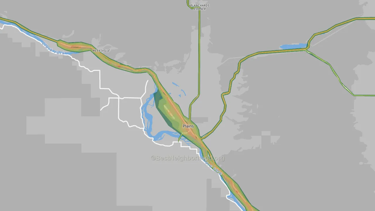 59859, MT Map of Noise Levels in 59859