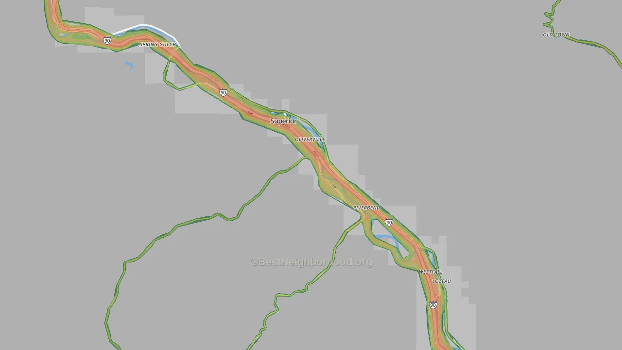 59872, MT Map of Noise Levels in 59872