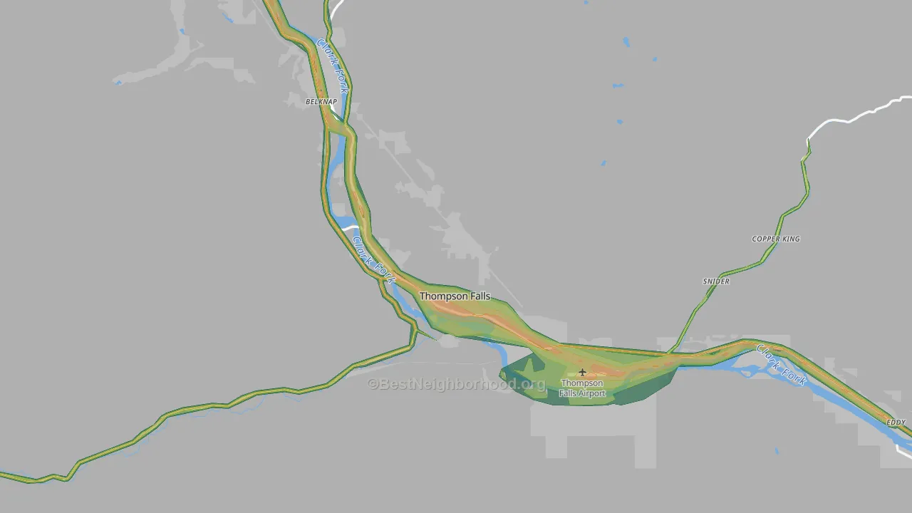 59873, MT Map of Noise Levels in 59873