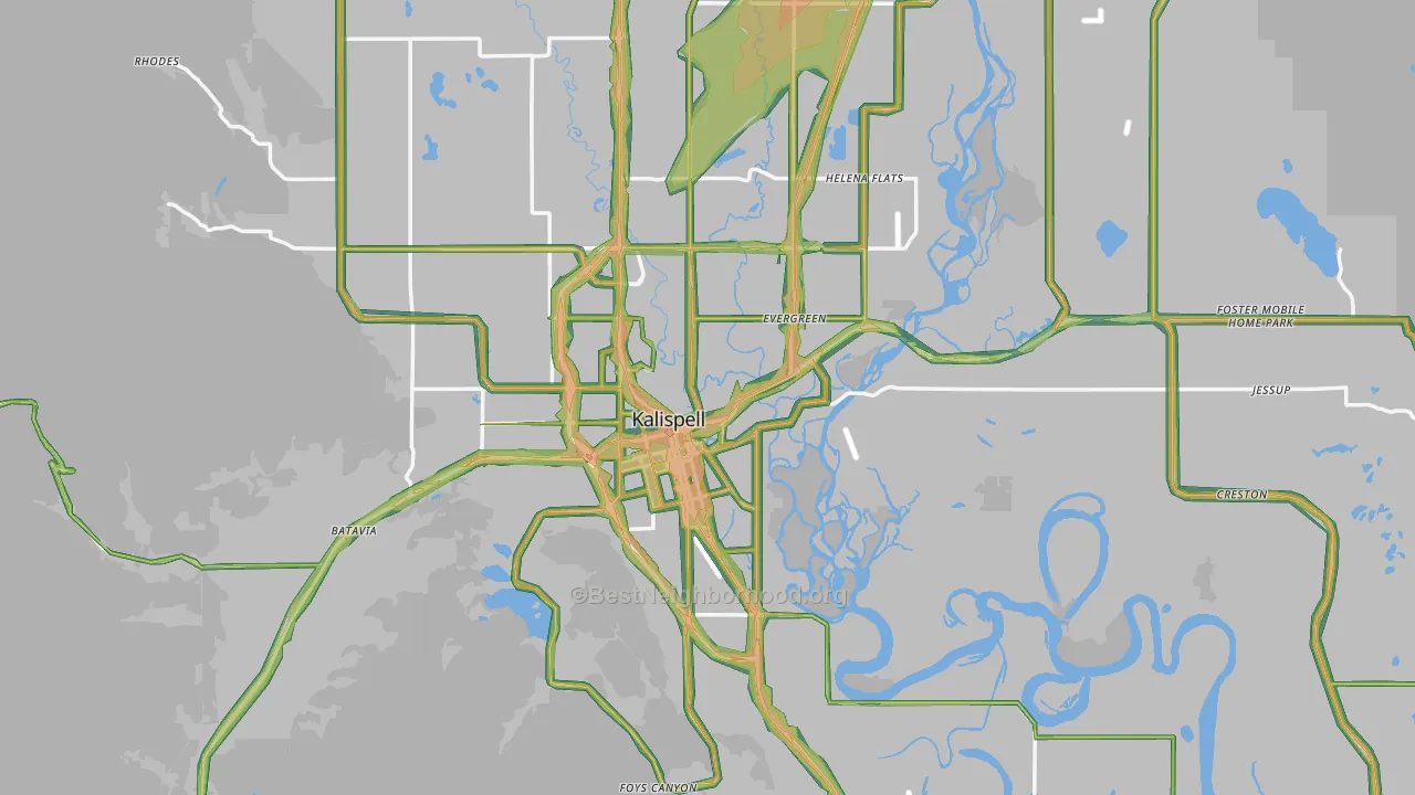 59901, MT Map of Noise Levels in 59901
