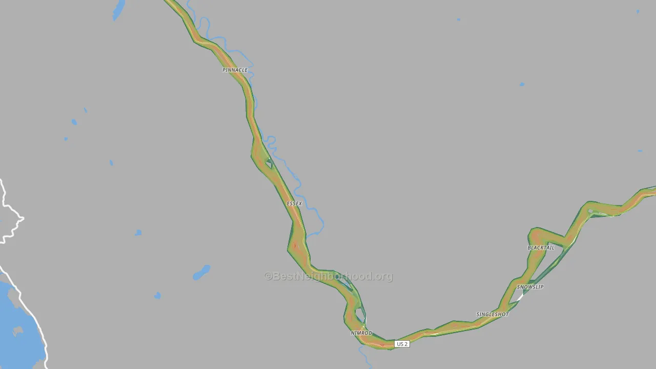 59916, MT Map of Noise Levels in 59916