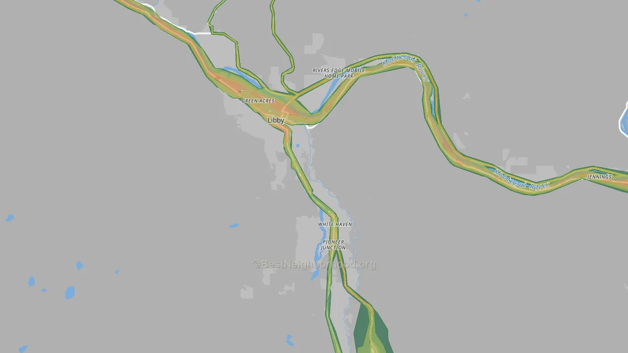 59923, MT Map of Noise Levels in 59923