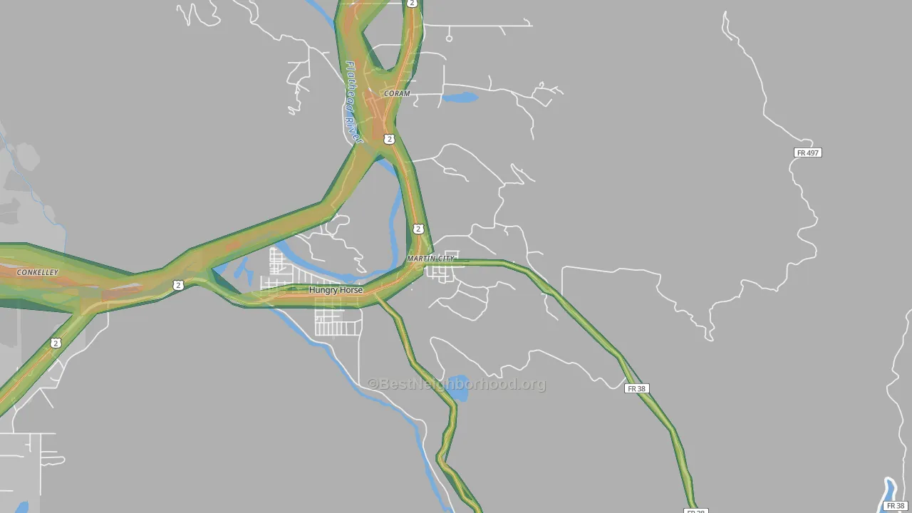 59926, MT Map of Noise Levels in 59926