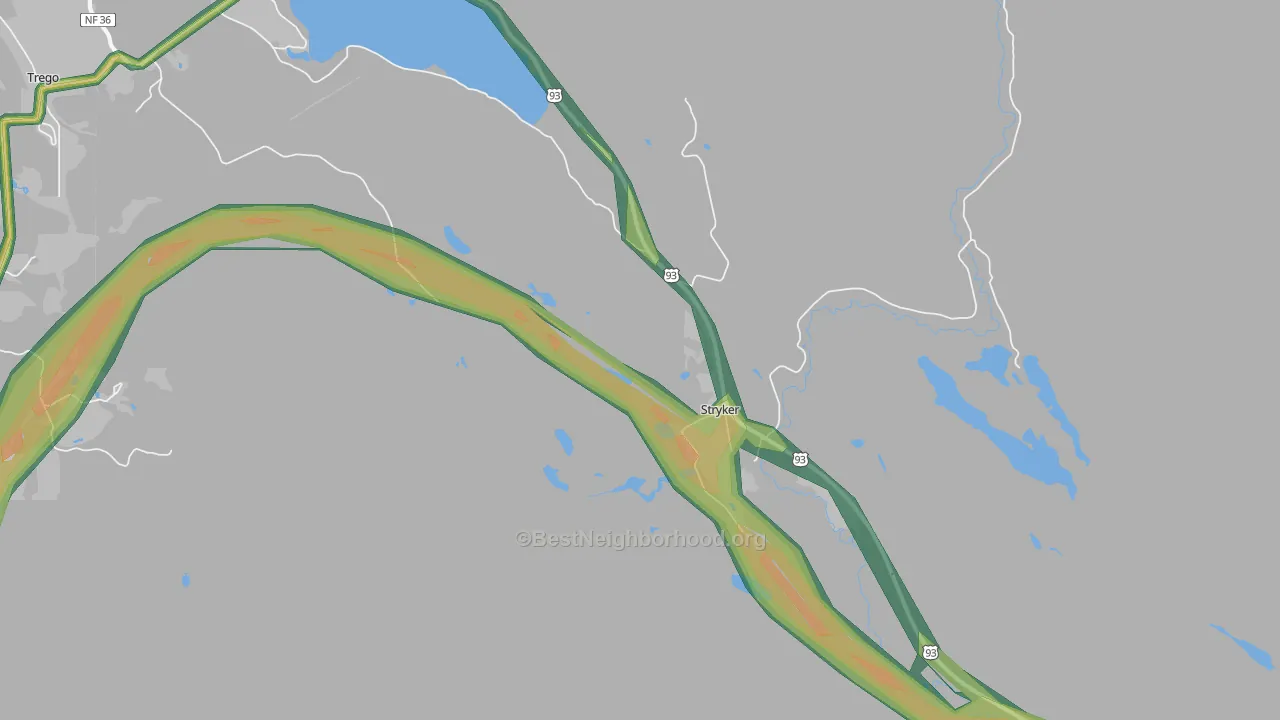 59933, MT Map of Noise Levels in 59933
