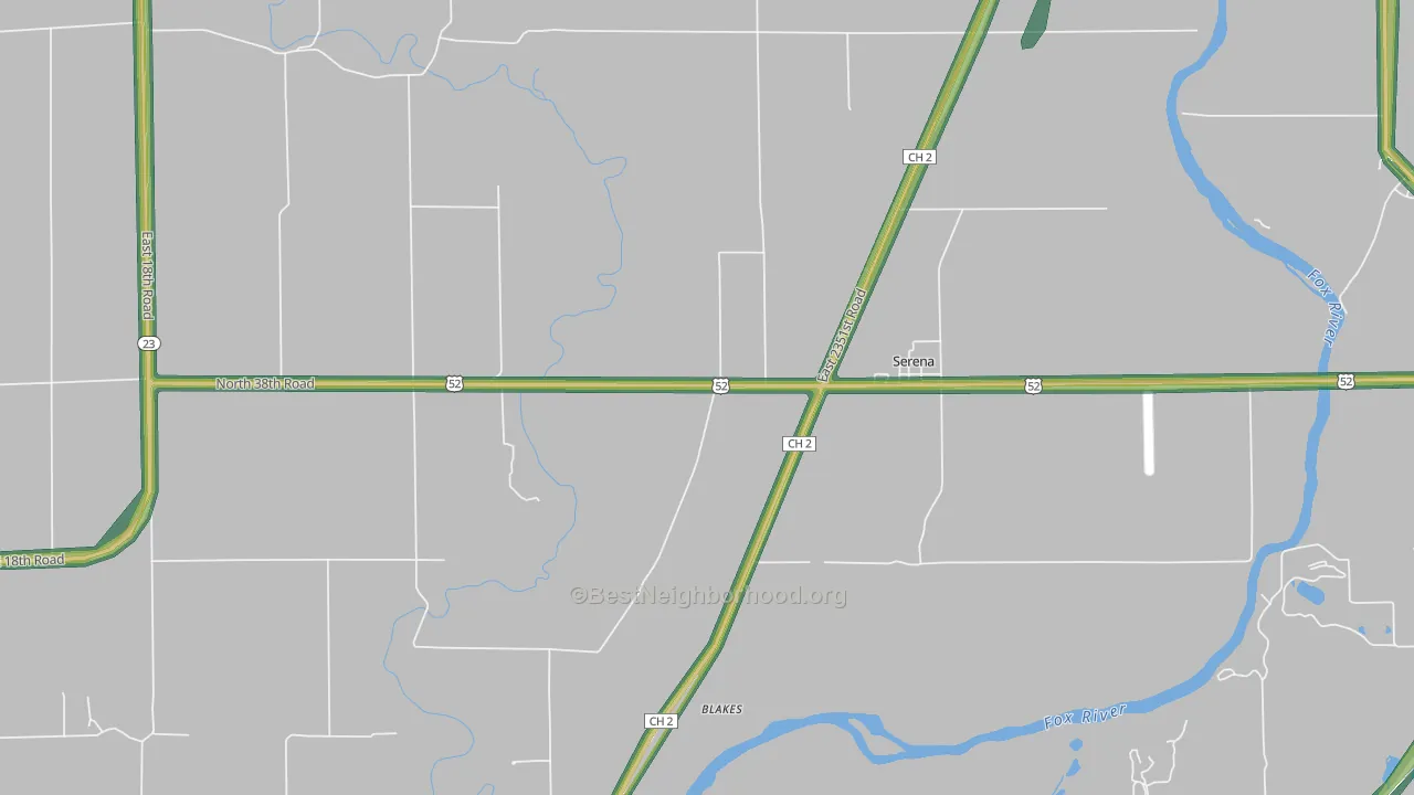 60549, IL Map of Noise Levels in 60549