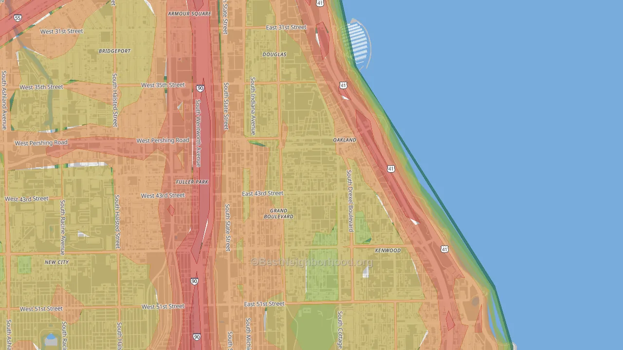 60653, IL Map of Noise Levels in 60653