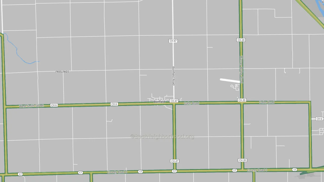 60913, IL Map of Noise Levels in 60913