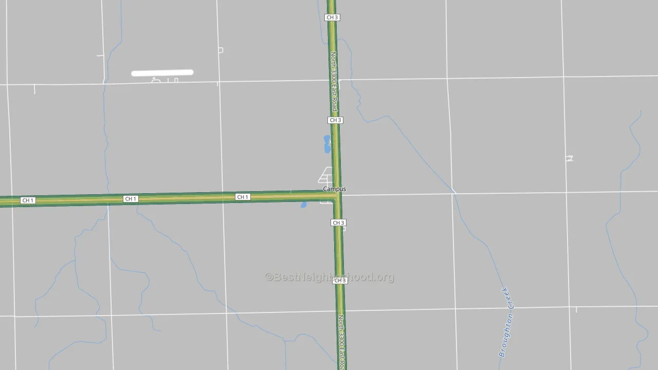 60920, IL Map of Noise Levels in 60920