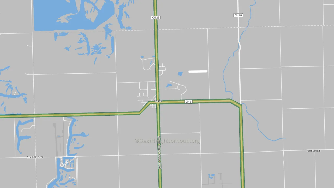 60935, IL Map of Noise Levels in 60935