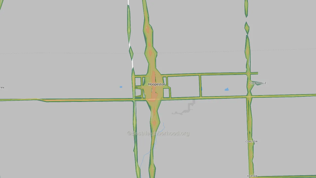60942, IL Map of Noise Levels in 60942