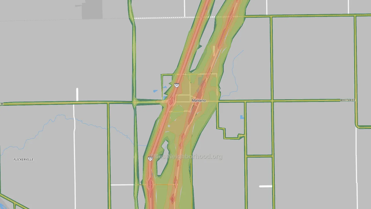 60950, IL Map of Noise Levels in 60950