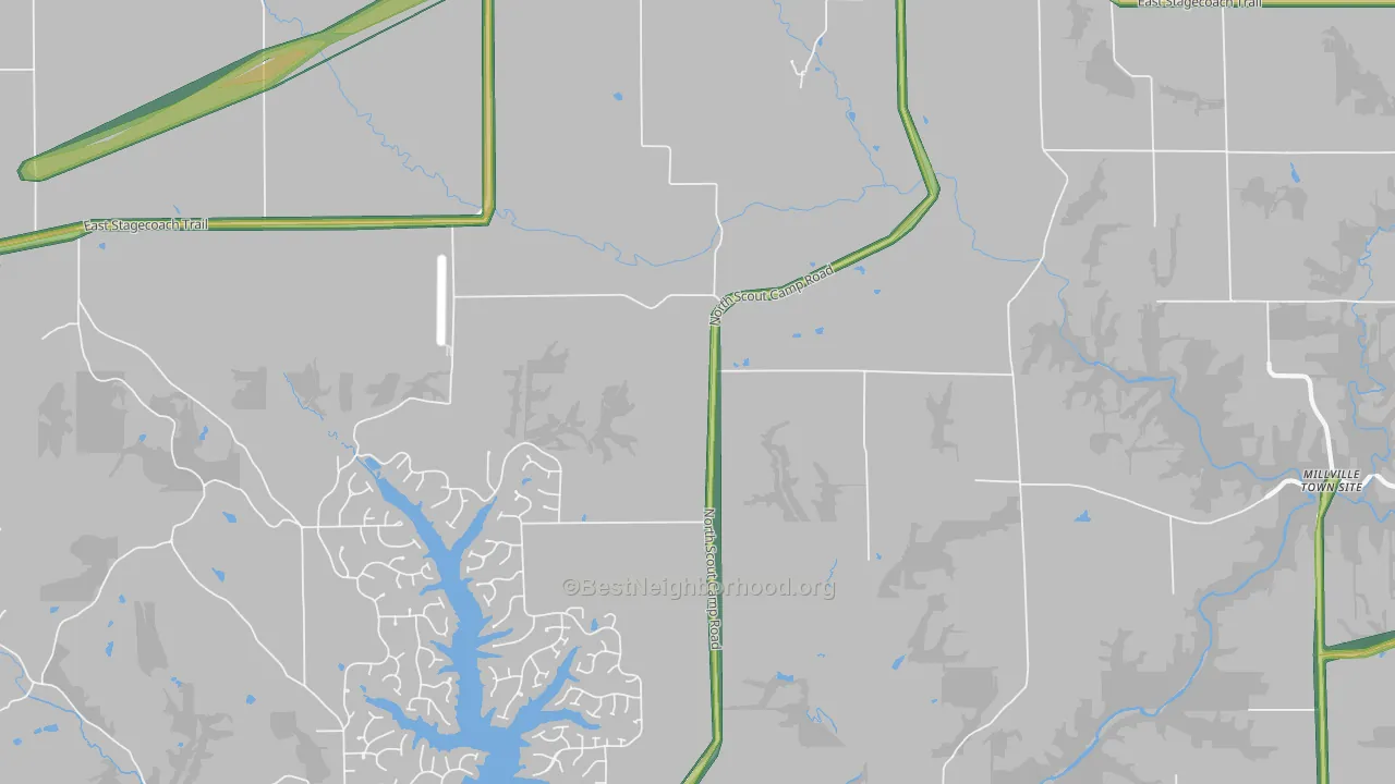 61001, IL Map of Noise Levels in 61001