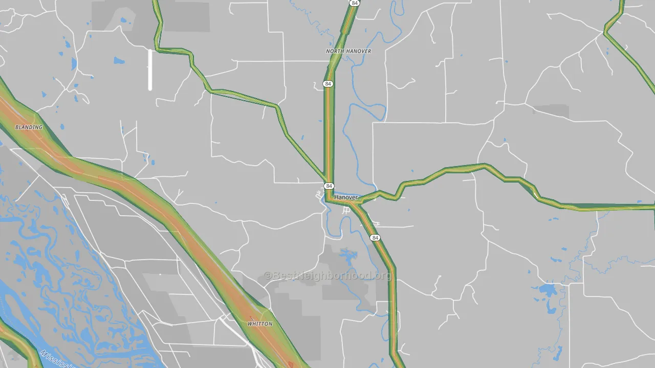 61041, IL Map of Noise Levels in 61041