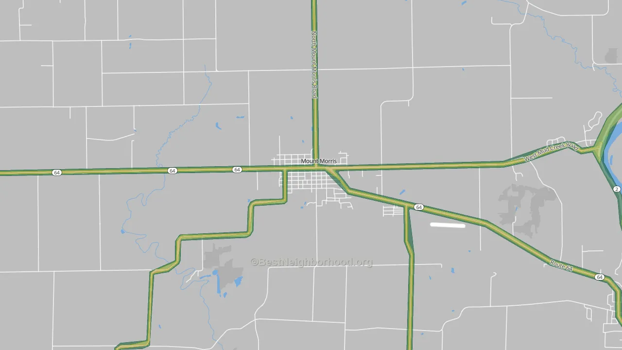 61054, IL Map of Noise Levels in 61054