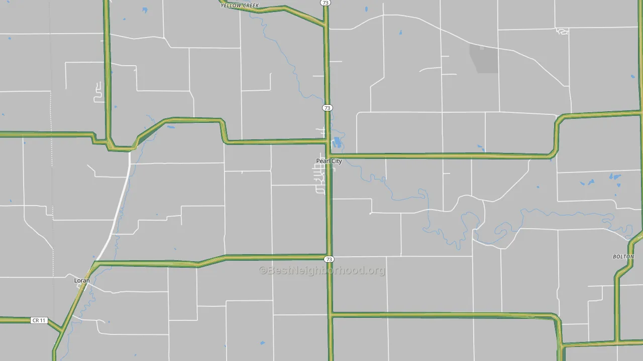 61062, IL Map of Noise Levels in 61062