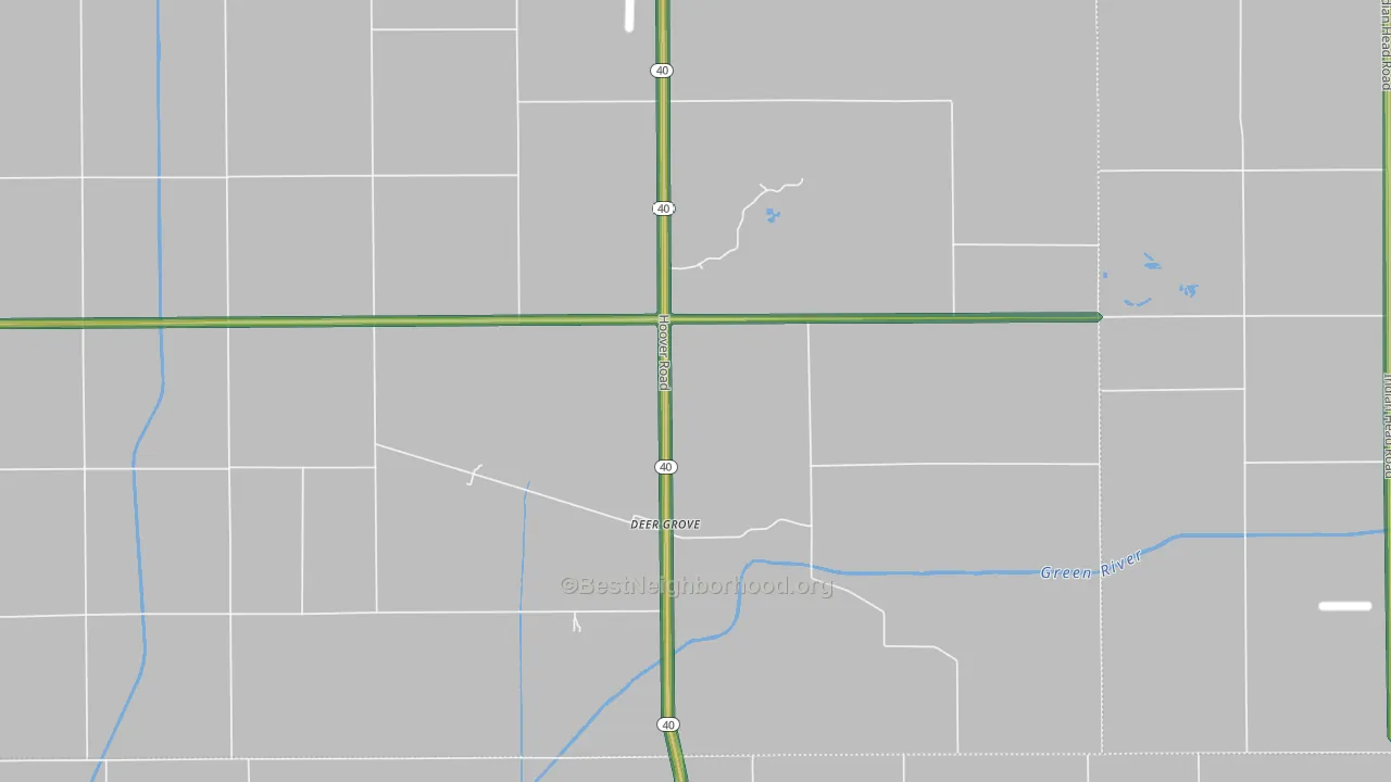 61243, IL Map of Noise Levels in 61243