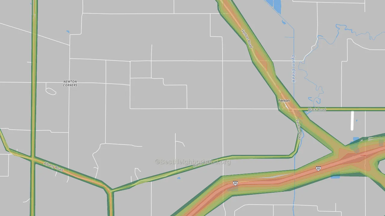 61251, IL Map of Noise Levels in 61251