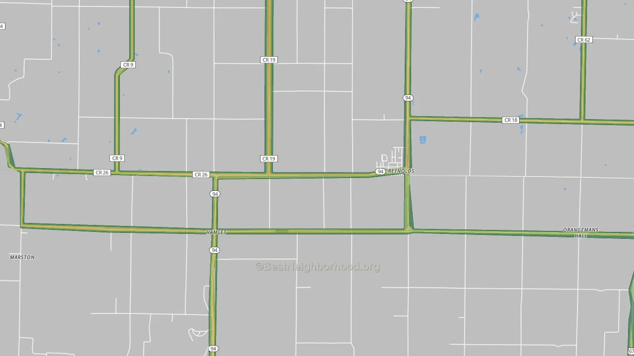 61279, IL Map of Noise Levels in 61279
