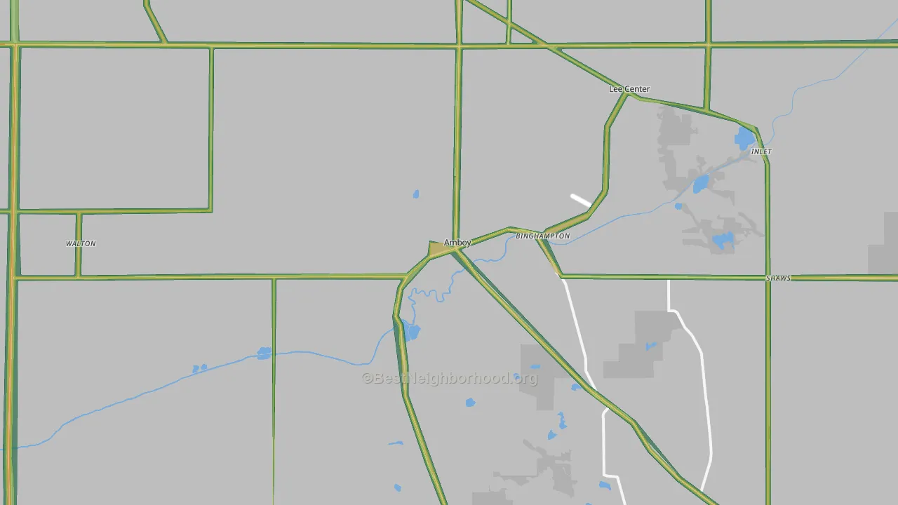 61310, IL Map of Noise Levels in 61310