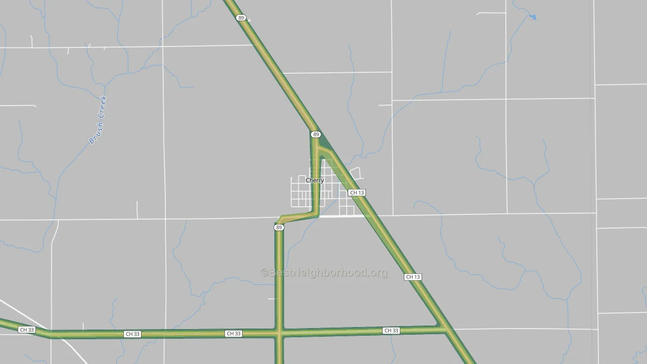 61317, IL Map of Noise Levels in 61317